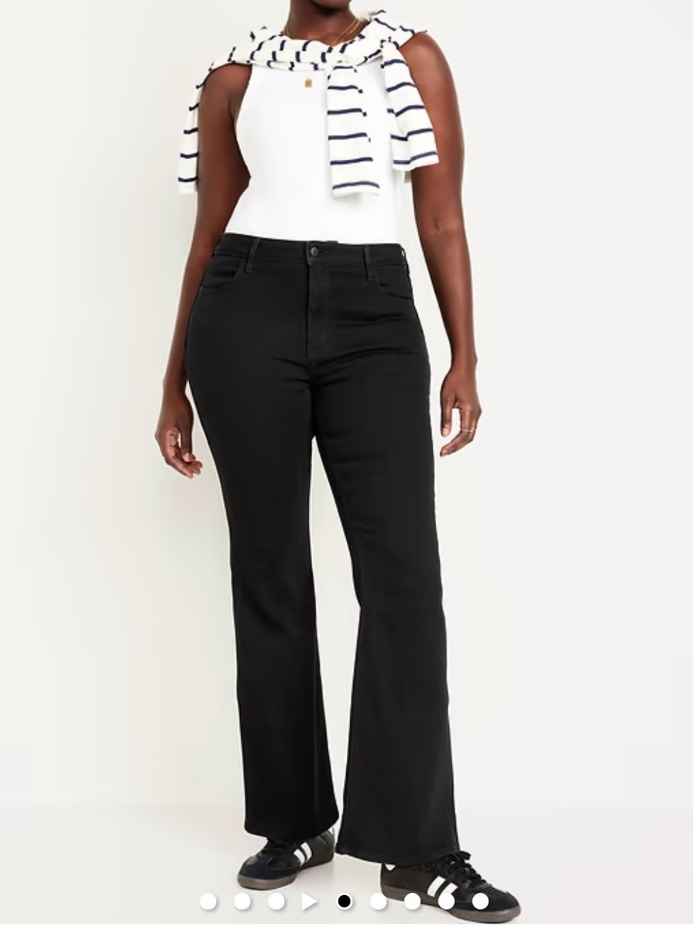 Old Navy Black High-Rise WOW Flare Jeans